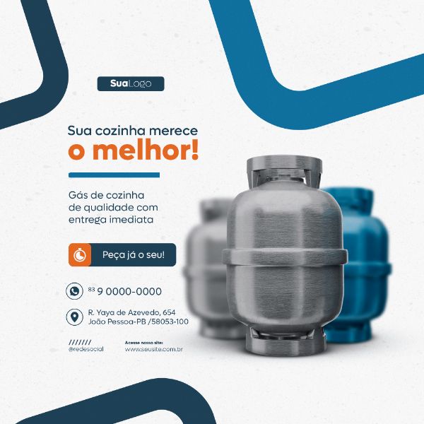 GÁS ENTREGA GRÁTIS SOCIAL MEDIA POST FEED