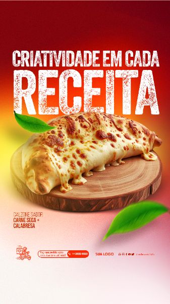 STORY - PIZZARIA - CRIATIVIDADE EM CADA RECEITA