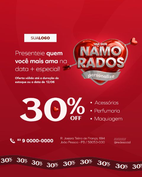 DIA DOS NAMORADOS SOCIAL MEDIA POST FEED VERTICAL