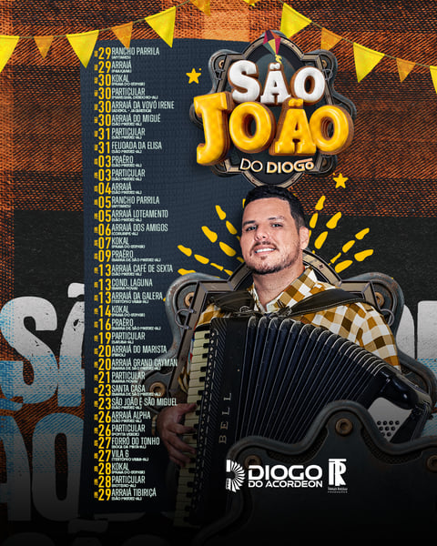 AGENDA SÃO JOÃO - DIOGO DO ACORDEON