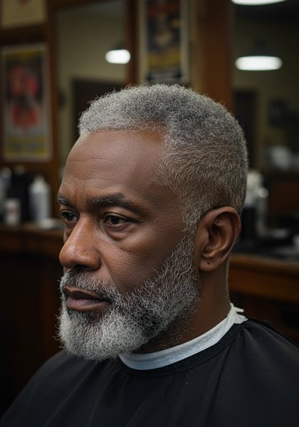 IDOSO NEGRO COM CORTE LOW FADE