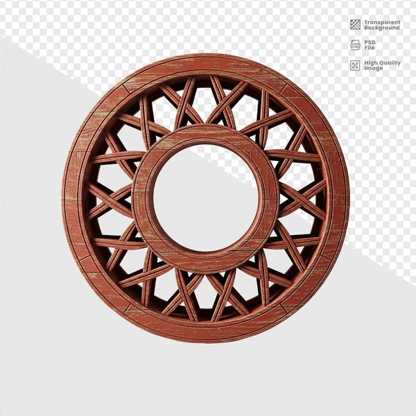 ELEMENTO DE MADEIRA 3D 14