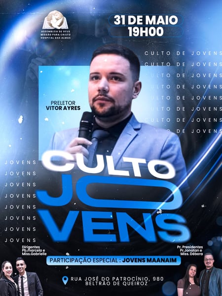 85 FLYER CULTO DE JOVENS VITOR AYRES