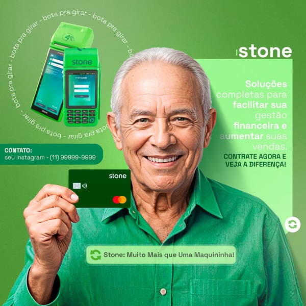 Campanha Maquininhas Stone Social Media PSD Editavel
