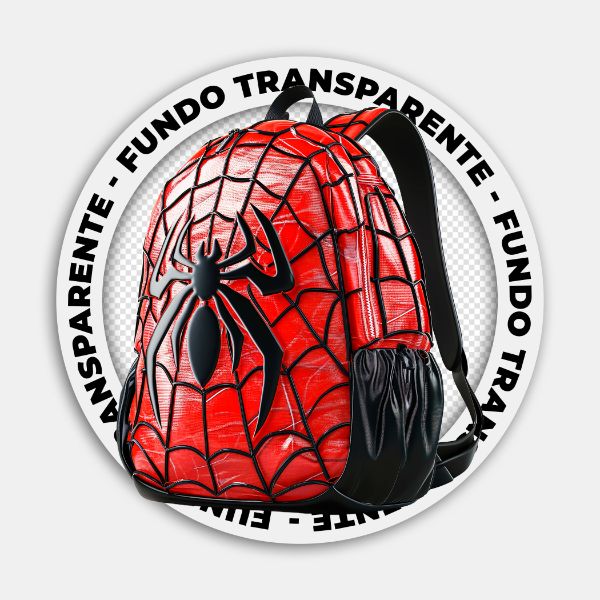 BOLSA ESCOLAR HOMEM ARANHA| IMAGEM SEM FUNDO