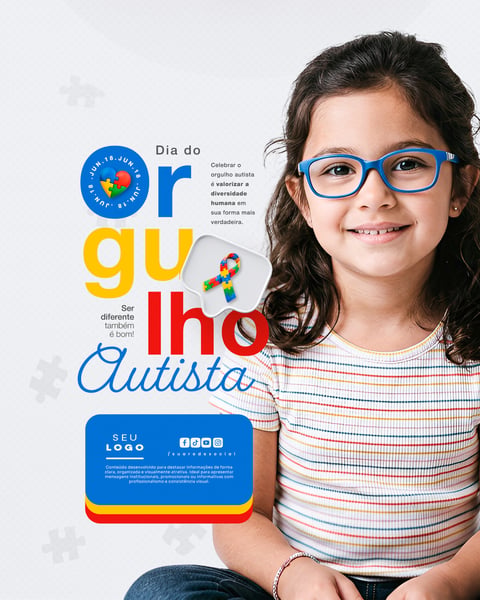 DIA DO ORGULHO AUTISTA 18 DE JUNHO SOCIAL MEDIA PSD EDITÁVEL 4