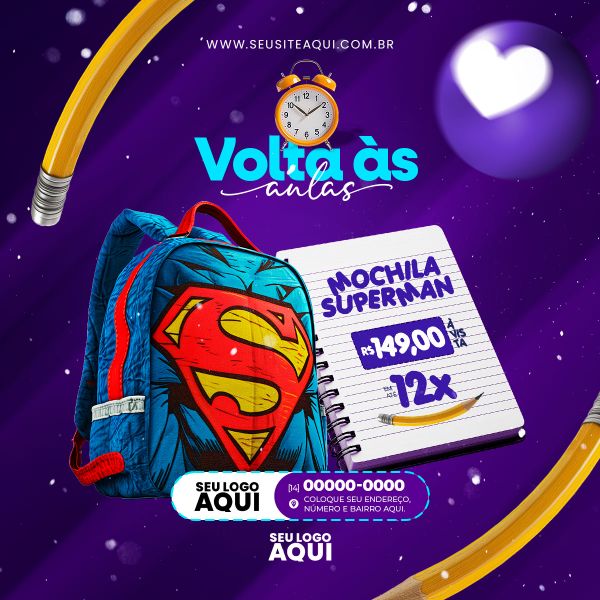 VOLTA ÀS AULAS | MATRÍCULAS ABERTAS | ESCOLA | PSD EDITÁVEL