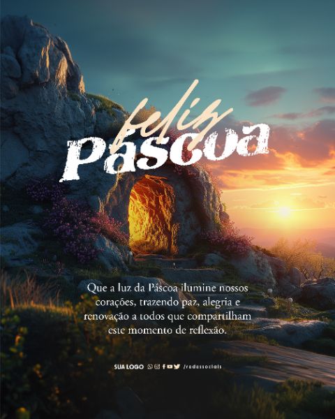 SOCIAL MEDIA - PÁSCOA - MOMENTO DE REFLEXÃO