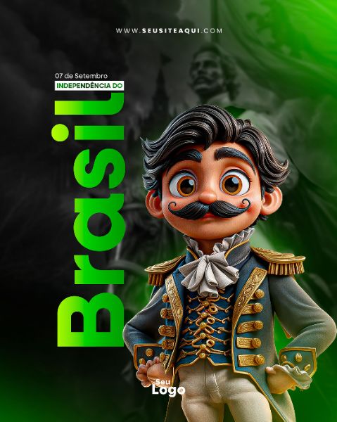 FEED VERTICAL - DIA DA INDEPENDÊNCIA DO BRASIL | SOCIAL MEDIA | PSD EDITÁVEL