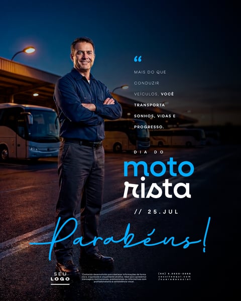 DIA DO MOTORISTA 25 DE JULHO SOCIAL MEDIA PSD EDITÁVEL 2