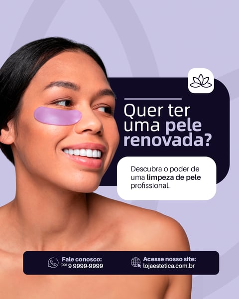 DERMATOLOGISTA QUER TER UMA PELE RENOVADA FEED SOCIAL MEDIA PSD EDITÁVEL