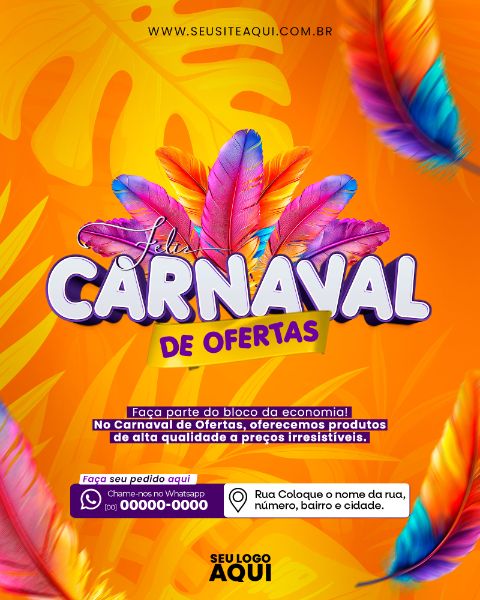 FEED - CARNAVAL | CARNIVAL | FESTA | PSD EDITÁVEL