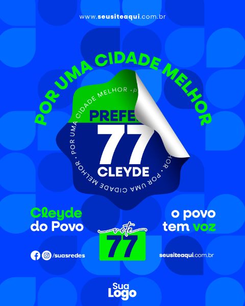 FEED VERTICAL - CAMPANHA POLITICA - SOCIAL MEDIA | PSD EDITÁVEL