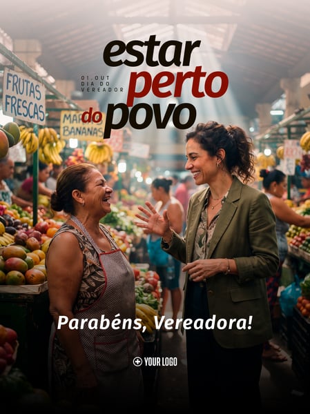 DIA DO VEREADOR NO MERCADO PÚBLICO SOCIAL MEDIA FLYER PSD EDITÁVEL