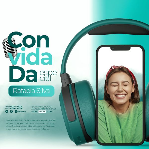 POST PARA PODCAST SOCIAL MEDIA TEMPLATE