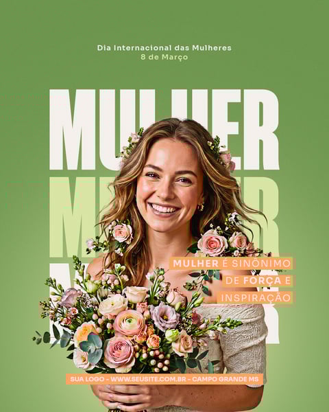 FLYER REDE SOCIAL DIA INTERNACIONAL DA MULHER PSD FEED 2