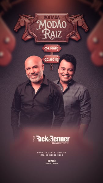 FLYER EVENTO NOITADA MODÃO RAIZ STORY