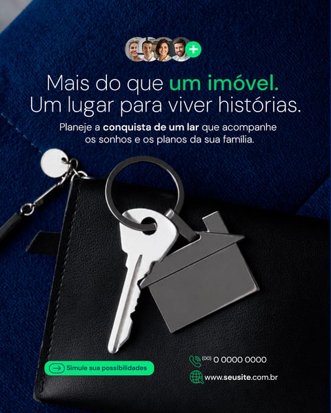 CRÉDITO IMOBILIÁRIO SOCIAL MEDIA IMÓVEL PSD EDITÁVEL