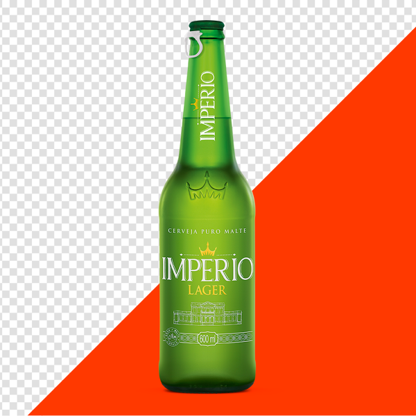 GARRAFA LONG NECK CERVEJA IMPÉRIO LAGER PNG TRANSPARENTE SEM FUNDO