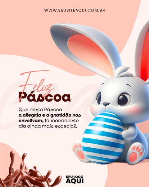 FEED - FELIZ PÁSCOA | PSD EDITÁVEL