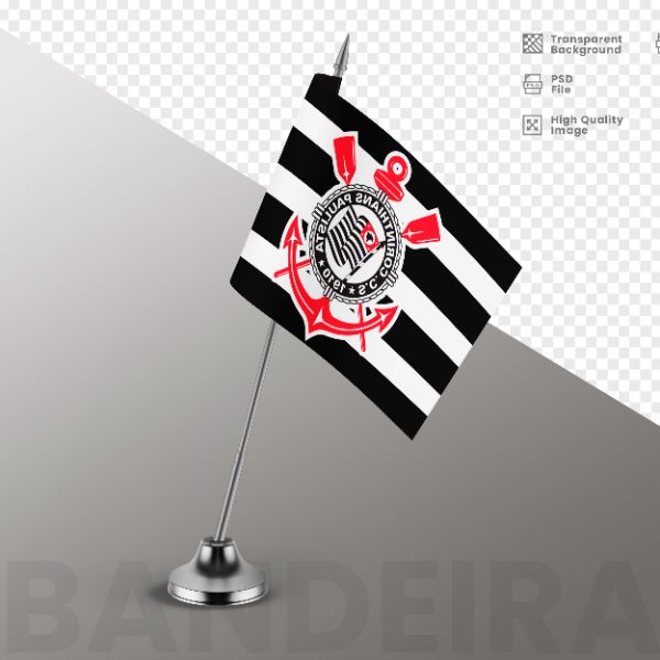 ELEMENTO PARA COMPOSIÇÃO BANDEIRA CORINTHIANS