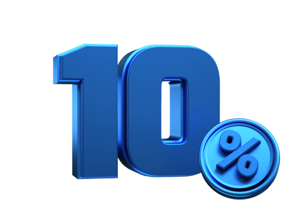 NÚMERO PORCENTAGEM FONTE AZUL 3D