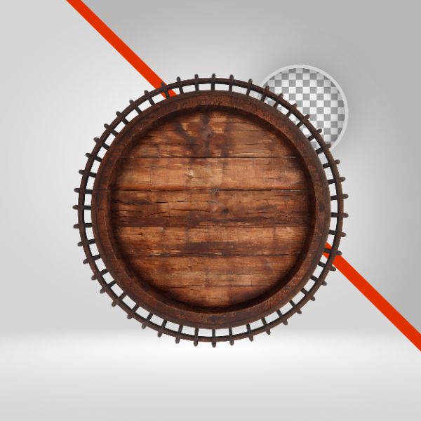 CÍRCULO DE MADEIRA 3D, PLACA PRA TEXTO, ELIPSE DE MADEIRA VELHA, SÃO JOÃO, ARRAIÁ, ELEMENTO PNG, FUNDO TRANSPARENTE