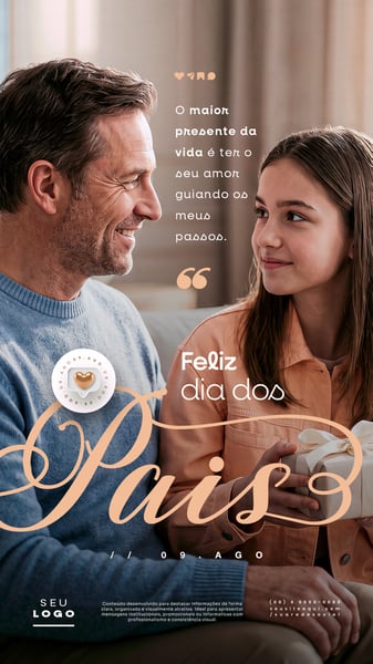 DIA DOS PAIS 09 DE AGOSTO STORY SOCIAL MEDIA PSD EDITÁVEL 2