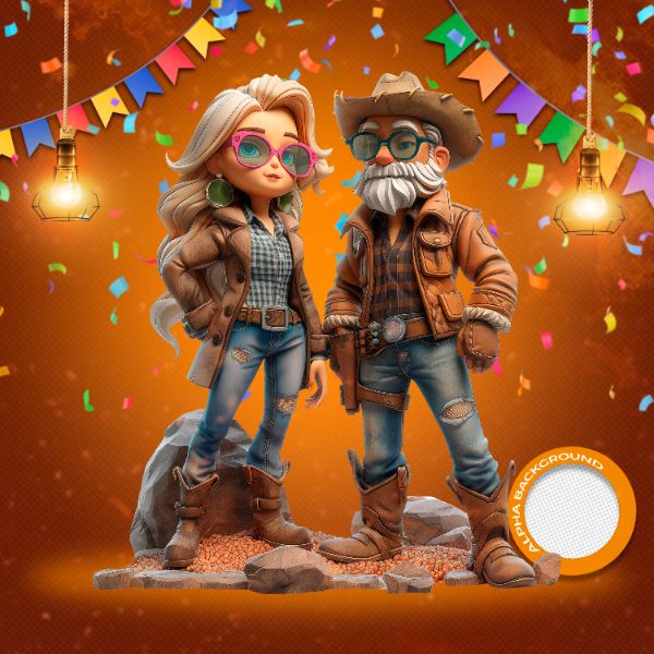 MASCOTES DE FESTA JUNINA MODELO 146