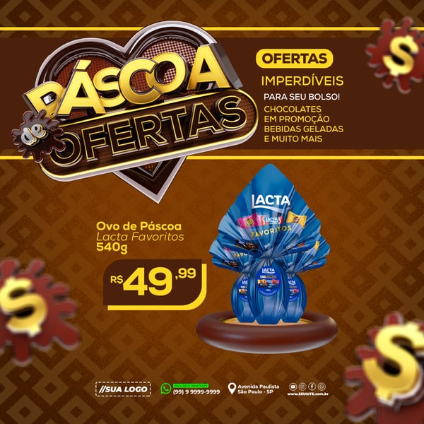 ENCARTE PÁSCOA DE OFERTAS PSD EDITÁVEL