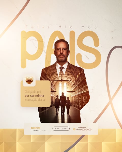 FELIZ DIA DOS PAIS 10 DE AGOSTO SOCIAL MEDIA FEED PSD EDITÁVEL 7