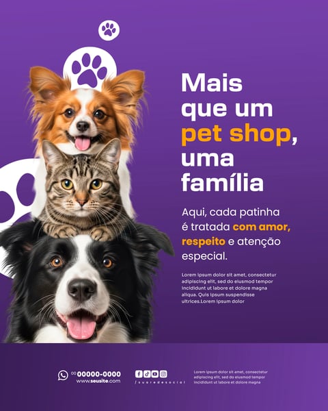 SOCIAL MEDIA PET SHOP PSD EDITÁVEL 4