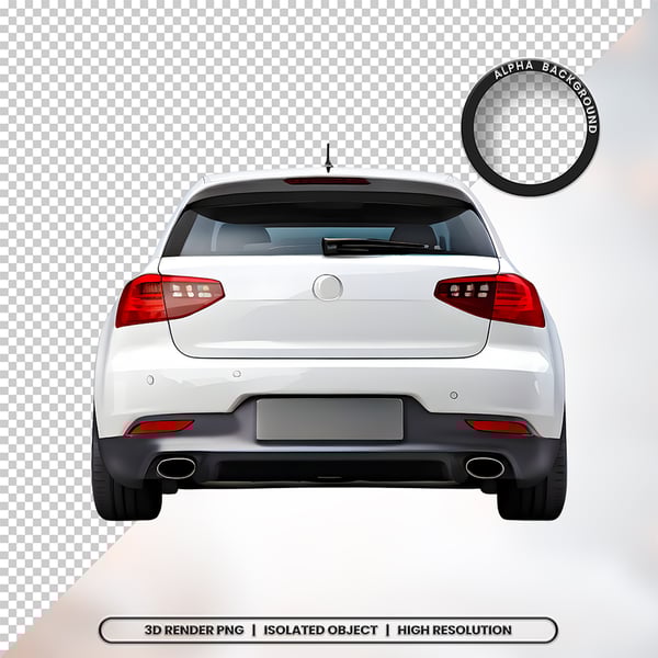 3D RENDER FUNDO DE UM CARRO ELEMENTO ÍCONE PSD PNG 40