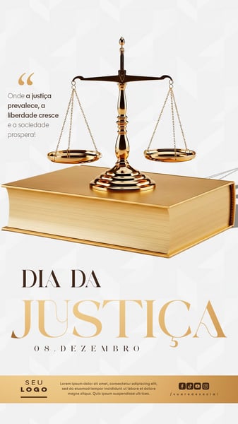 DIA DA JUSTIÇA 08 DE DEZEMBRO STORY SOCIAL MEDIA PSD EDITÁVEL 7