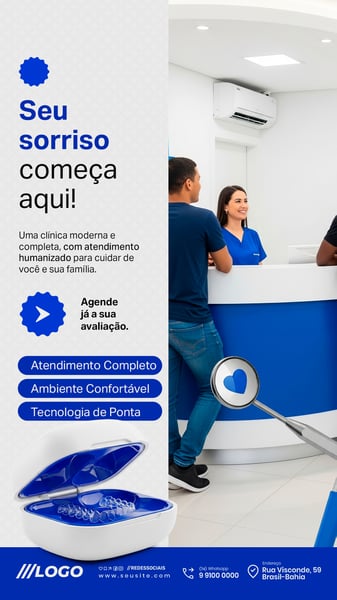 DENTISTA CLÍNICA DENTÁRIA STORY SOCIAL MEDIA PSD EDITÁVEL 8