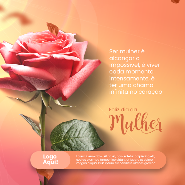 SOCIAL MEDIA DIA DA MULHER - SER MULHER É ALCANÇAR...