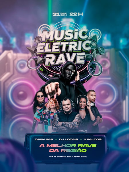 FLYER DE EVENTO EVENTO ELETRÔNICO