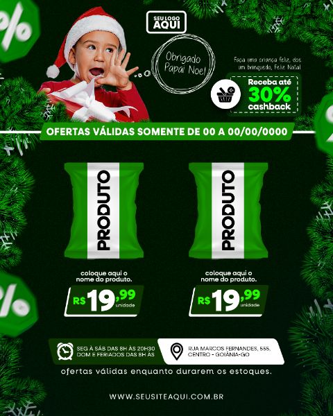 POST FEED | TABLÓIDE | FOLHETO | FELIZ NATAL | PSD EDITÁVEL