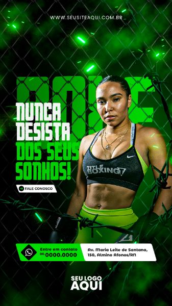 STORY - AULAS DE BOXE | ESPORTE | LUTA | PSD EDITÁVEL