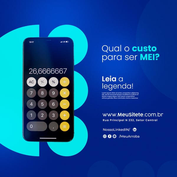 CONTABILIDADE - QUAL O CUSTO DE SER MEI