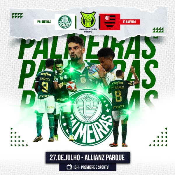 FLYER ESPORTIVO BRASILEIRÃO PALMEIRAS