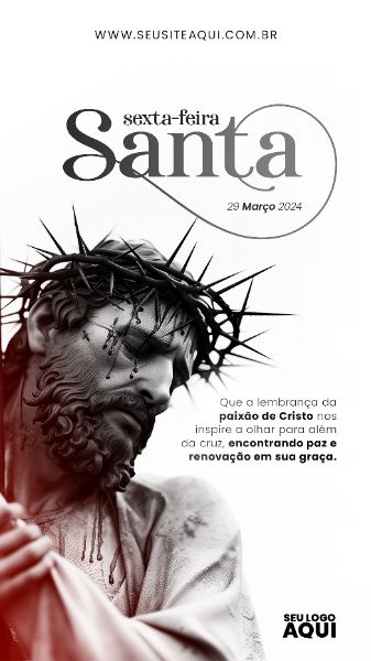 STORY - SEXTA FEIRA-SANTA | SEMANA SANTA | PSD EDITÁVEL