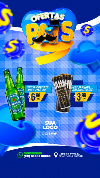 OFERTAS DO DIA DOS PAIS ENCARTE PROMOÇÃO STORIES