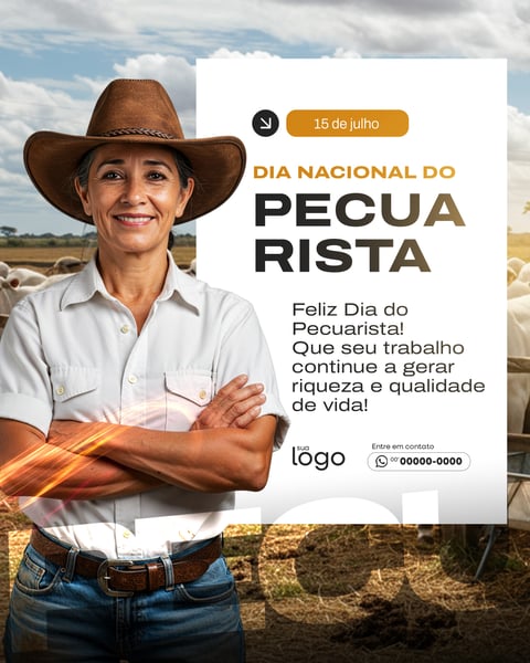 SOCIAL MEDIA 15 DE JULHO DIA NACIONAL DO PECUARISTA