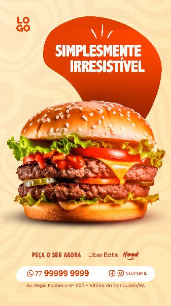 SOCIAL MEDIA FAST FOOD - HAMBURGUERIA HAMBÚRGUER | BURGER