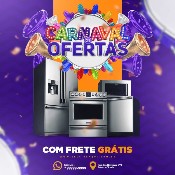 POST LOJAS SUPERMERCADO CARNAVAL DE OFERTAS FRETE GRÁTIS FEED