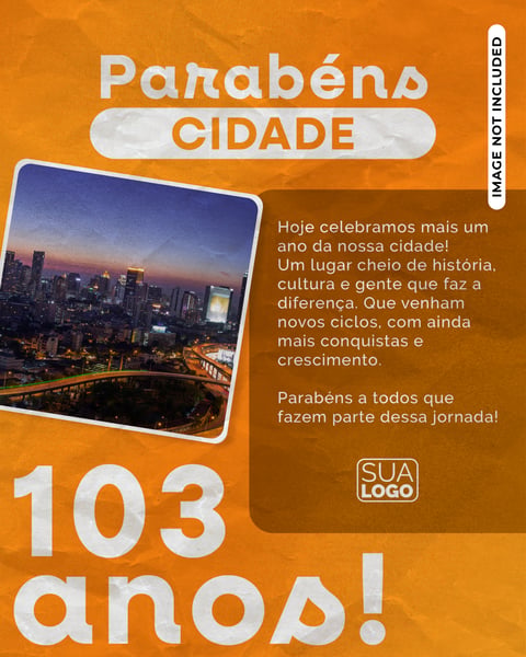 POST REDE SOCIAL CARD ANIVERSARIO DA CIDADE