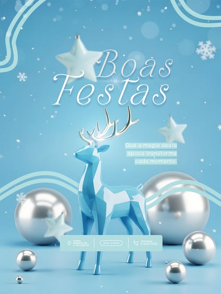 FELIZ NATAL 25 DE DEZEMBRO SOCIAL MEDIA PSD EDITÁVEL 3