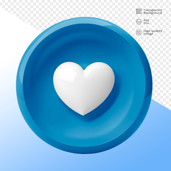 CORAÇÃO -  ELEMENTO 3D CORAÇÃO  PARA COMPOSIÇÃO