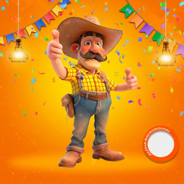 MASCOTES DE FESTA JUNINA MODELO 10